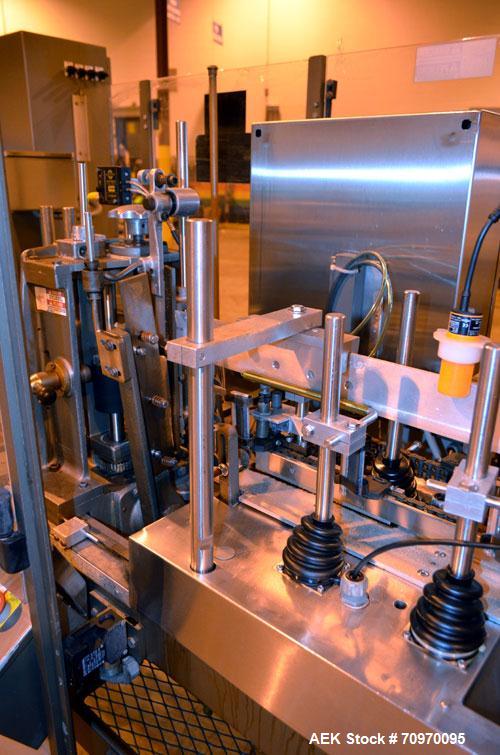 Used Bartelt (Klockner) IM-716-Horizontal Form Fill & Seal Pouch Machine. Capable speeds -100 Pouches/min on Single Index, (200 Pouches/min on Duplex  Pouch.) Has 7" centers for a pouch size range: (...