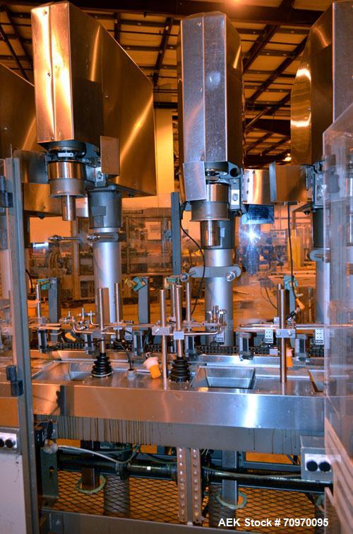 Used Bartelt (Klockner) IM-716-Horizontal Form Fill & Seal Pouch Machine. Capable speeds -100 Pouches/min on Single Index, (200 Pouches/min on Duplex  Pouch.) Has 7" centers for a pouch size range: (...
