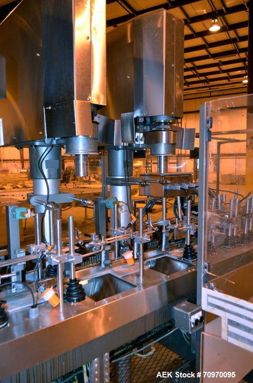 Used Bartelt (Klockner) IM-716-Horizontal Form Fill & Seal Pouch Machine. Capable speeds -100 Pouches/min on Single Index, (200 Pouches/min on Duplex  Pouch.) Has 7" centers for a pouch size range: (...