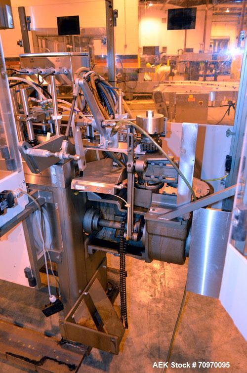 Used Bartelt (Klockner) IM-716-Horizontal Form Fill & Seal Pouch Machine. Capable speeds -100 Pouches/min on Single Index, (200 Pouches/min on Duplex  Pouch.) Has 7" centers for a pouch size range: (...