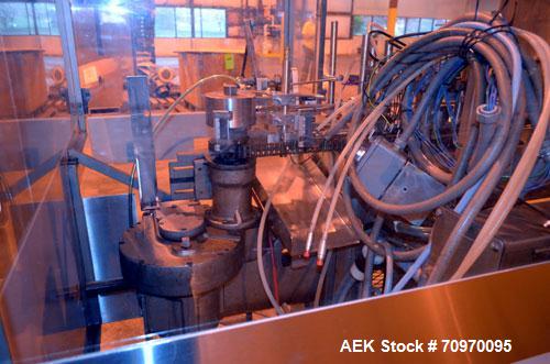 Used Bartelt (Klockner) IM-716-Horizontal Form Fill & Seal Pouch Machine. Capable speeds -100 Pouches/min on Single Index, (200 Pouches/min on Duplex  Pouch.) Has 7" centers for a pouch size range: (...