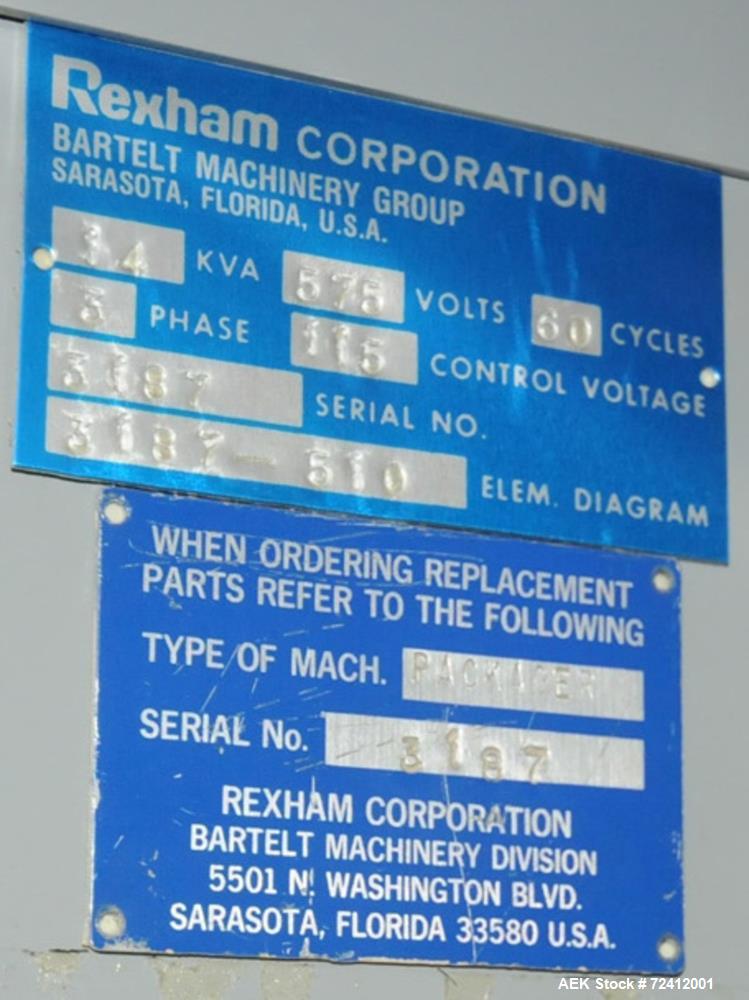 Bartelt Model IM 914 Horizontal Form, Fill and Seal Machine