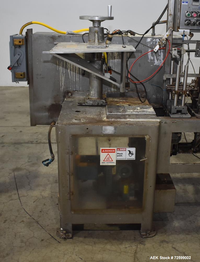 Used- Bartelt IM6 Horizontal Form Fill Seal Machine. Capable of speeds up to 120 ppm. Pouch size range: 2" - 4.75" wide x 2"...