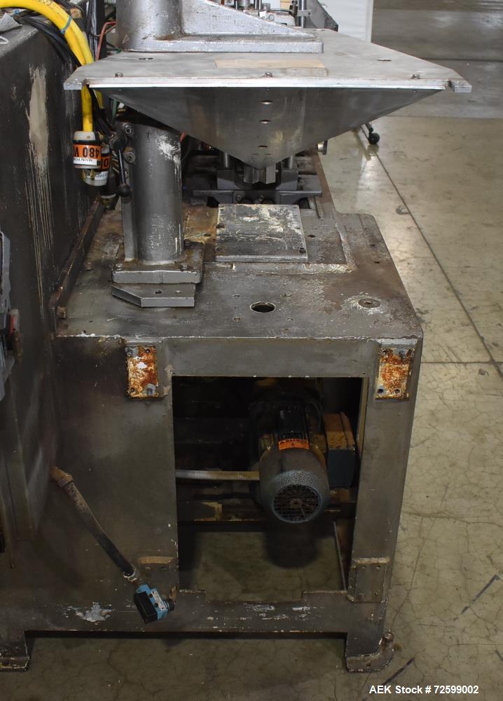 Used- Bartelt IM6 Horizontal Form Fill Seal Machine. Capable of speeds up to 120 ppm. Pouch size range: 2" - 4.75" wide x 2"...