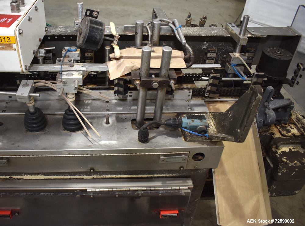 Used- Bartelt IM6 Horizontal Form Fill Seal Machine. Capable of speeds up to 120 ppm. Pouch size range: 2" - 4.75" wide x 2"...