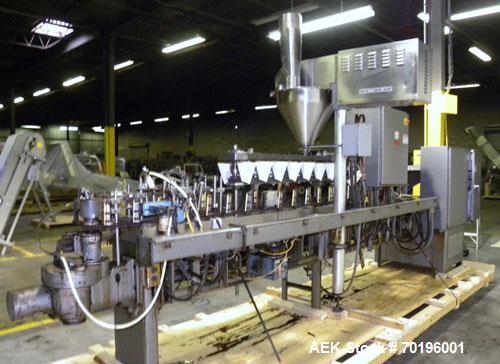 Used Bartelt IM7- 14 Horizontal Form Fill & Seal Pouch Machine. Equipped with Funnel Pocket product filler cups for high speed applications.Capable of speeds of 90-130 cpm. pouch size range: (width) ...