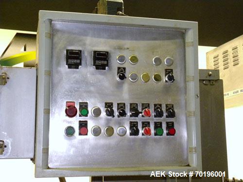 Used Bartelt IM7- 14 Horizontal Form Fill & Seal Pouch Machine. Equipped with Funnel Pocket product filler cups for high speed applications.Capable of speeds of 90-130 cpm. pouch size range: (width) ...
