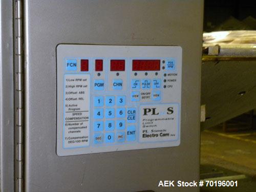Used Bartelt IM7- 14 Horizontal Form Fill & Seal Pouch Machine. Equipped with Funnel Pocket product filler cups for high speed applications.Capable of speeds of 90-130 cpm. pouch size range: (width) ...
