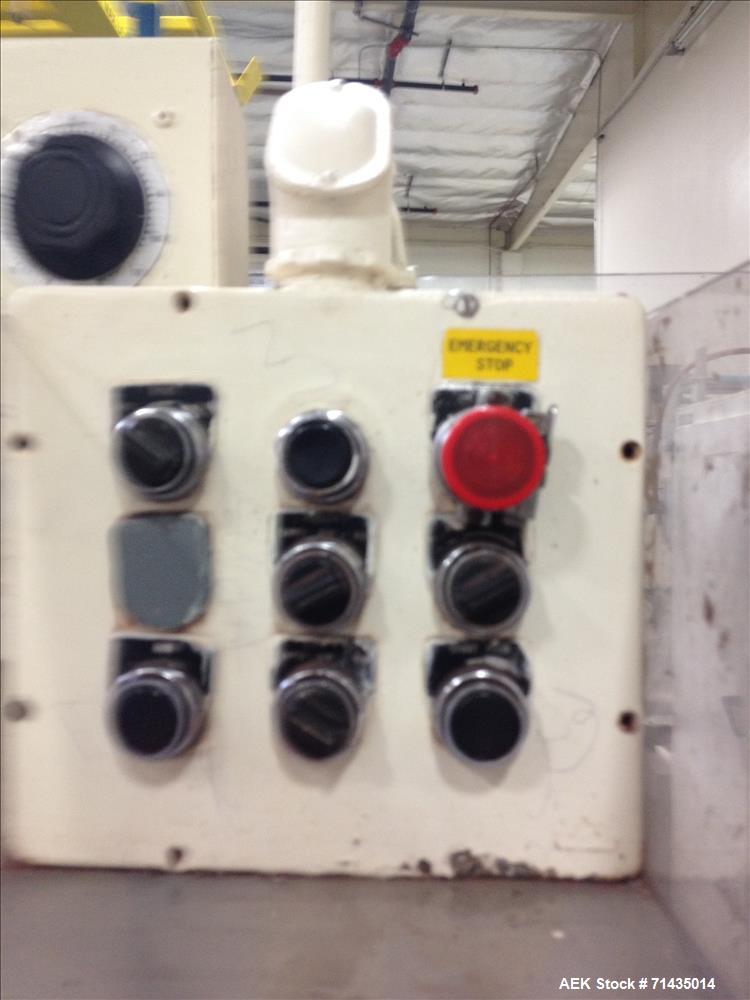 Used Bartelt Model IM Packager Horizontal Form Fill and Seal Pouch/Bag Machine. Machine is capable of speeds up to 100 pouches (or bags) per minute.  Has a pouch size range: Length 2" - 4-3/4", Heigh...