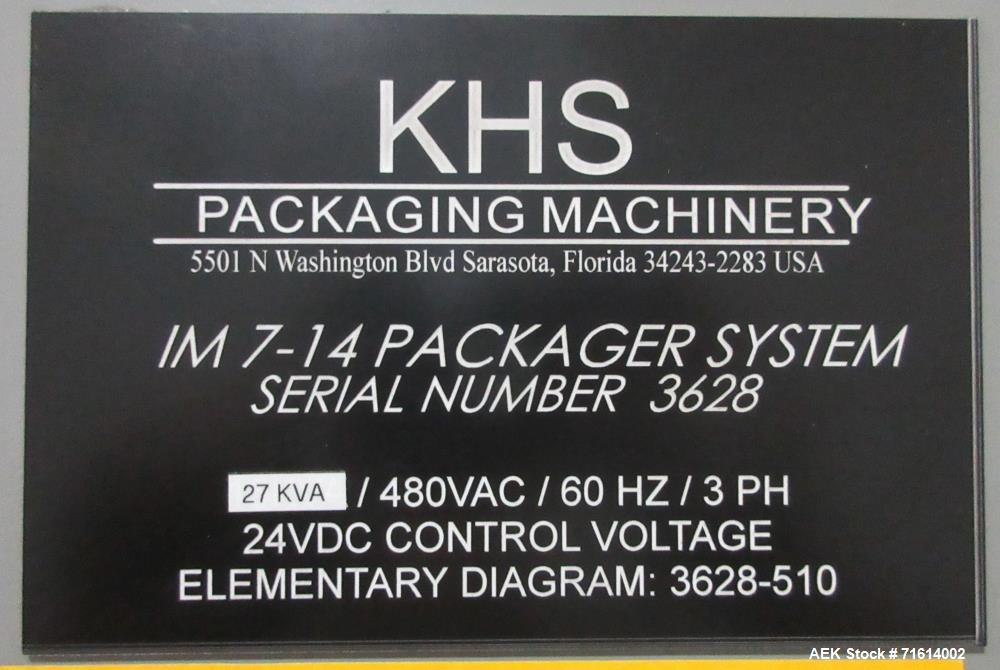 Used Bartelt (Klockner) Model IM7-16 Servo Horizontal Form Fill and Seal Machin