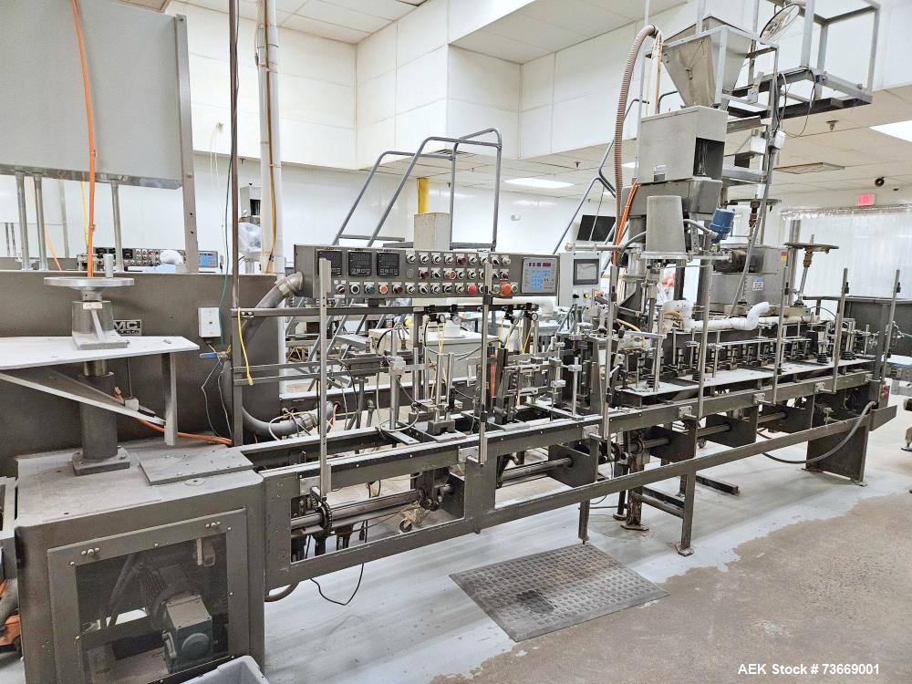 Used Bartelt IM7-16 Form Fill Seal Pouch Machine with Volumetric Filler