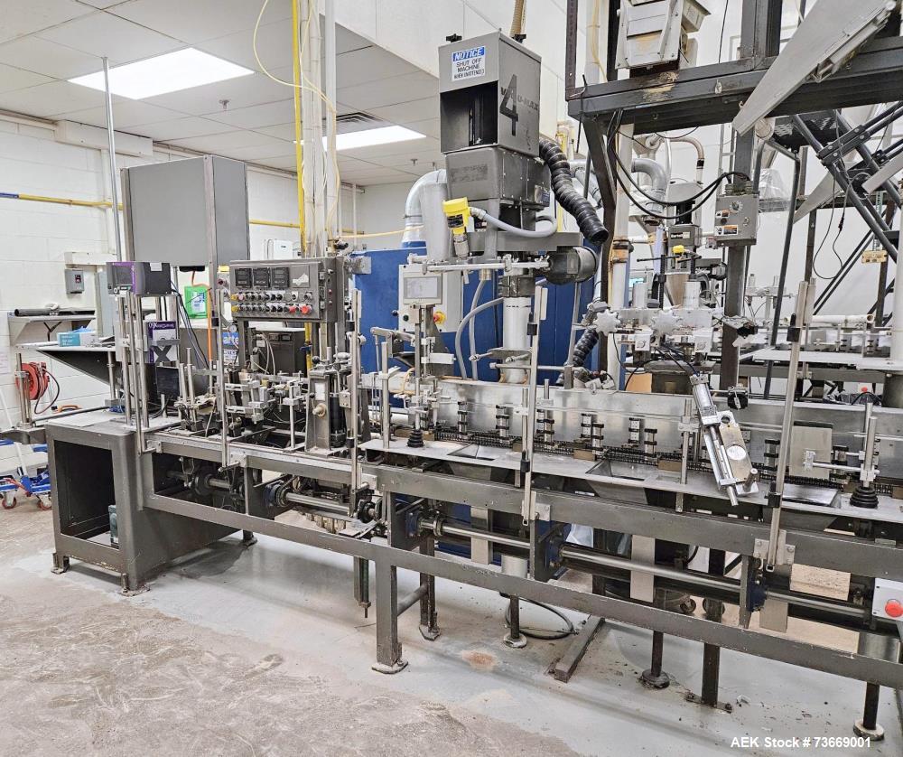 Used Bartelt IM7-16 Form Fill Seal Pouch Machine with Volumetric Filler