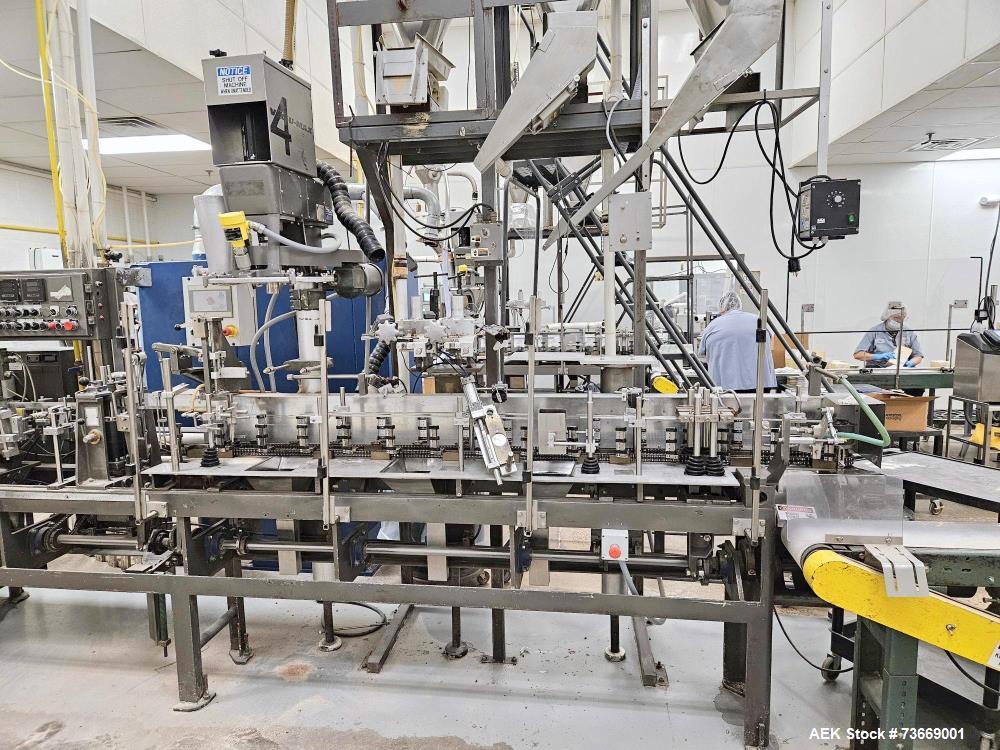Used Bartelt IM7-16 Form Fill Seal Pouch Machine with Volumetric Filler