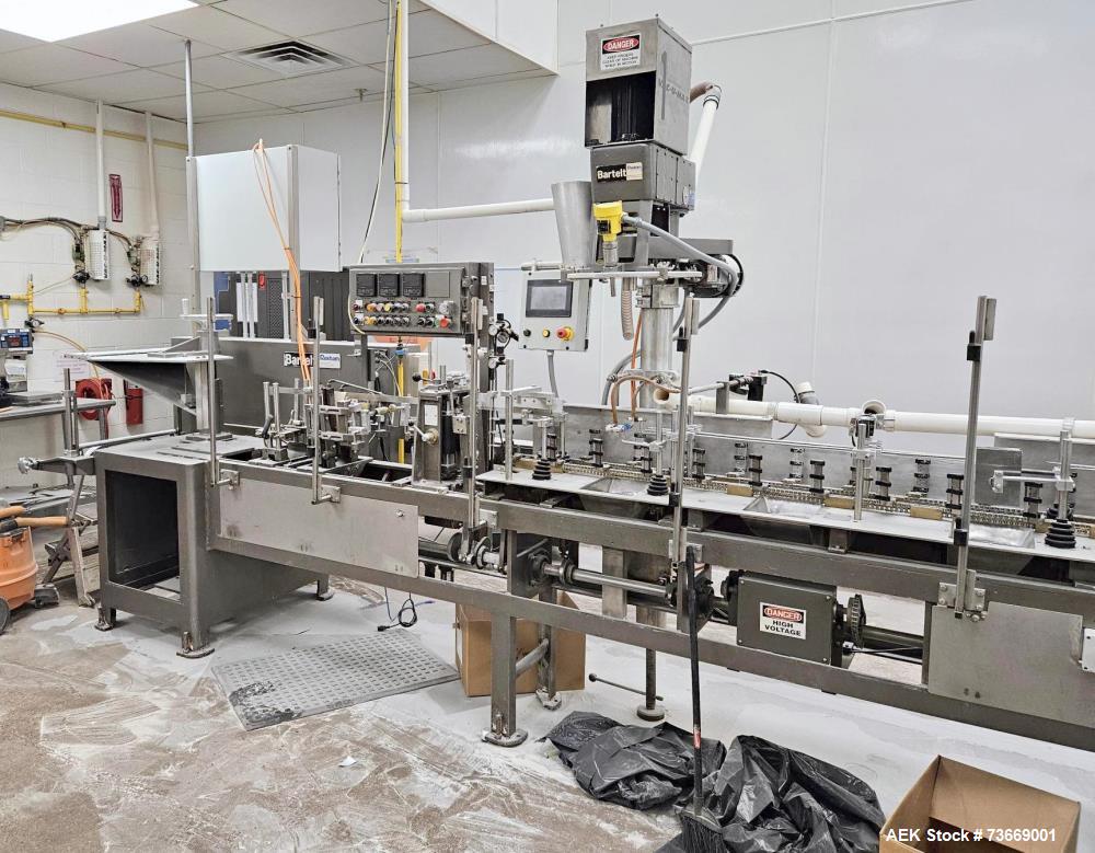 Used Bartelt IM7-16 Form Fill Seal Pouch Machine with Volumetric Filler