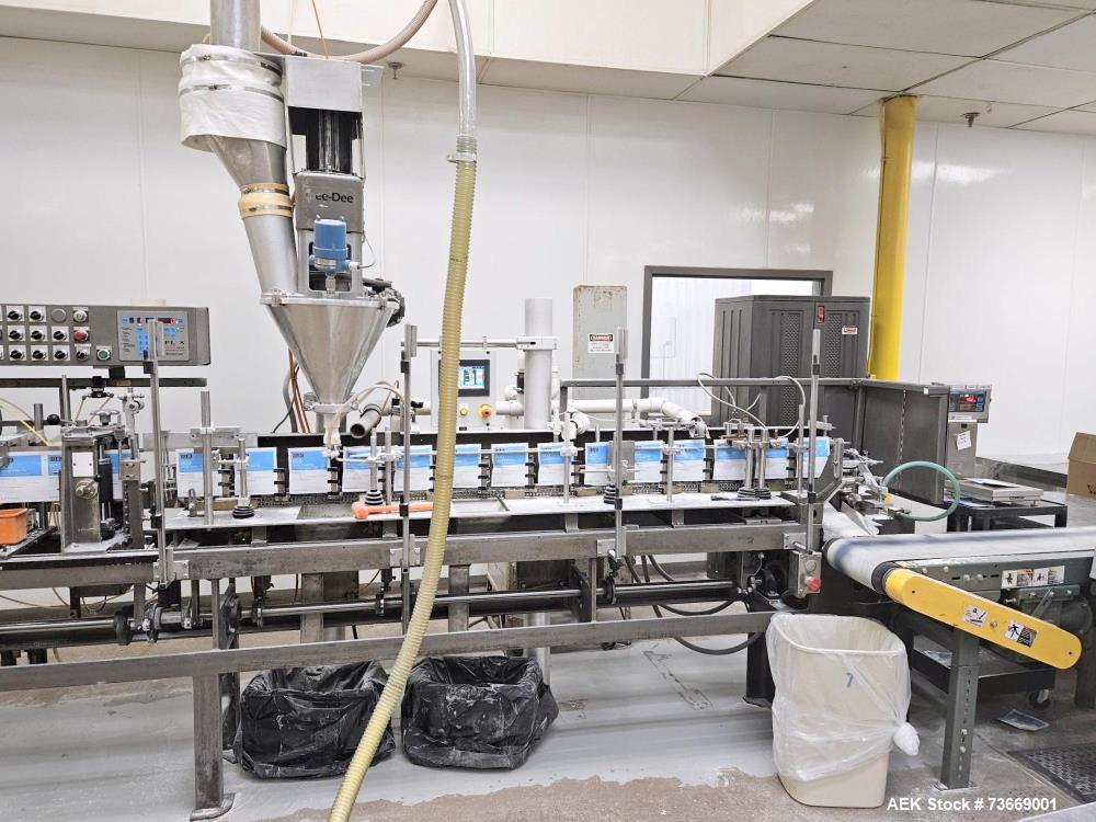 Used Bartelt IM7-16 Form Fill Seal Pouch Machine with Volumetric Filler