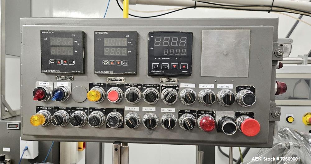 Used Bartelt IM7-16 Form Fill Seal Pouch Machine with Volumetric Filler