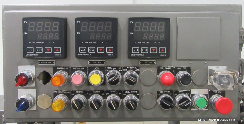 Used Bartelt IM7-16 Pouchmaster Horizontal Form Fill Seal Machine