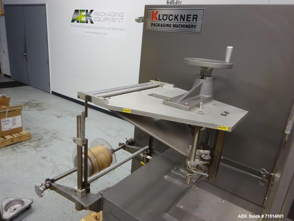 Used Bartelt (Klockner) Model IM7-14 Servo Horizontal Form Fill and Seal Machin