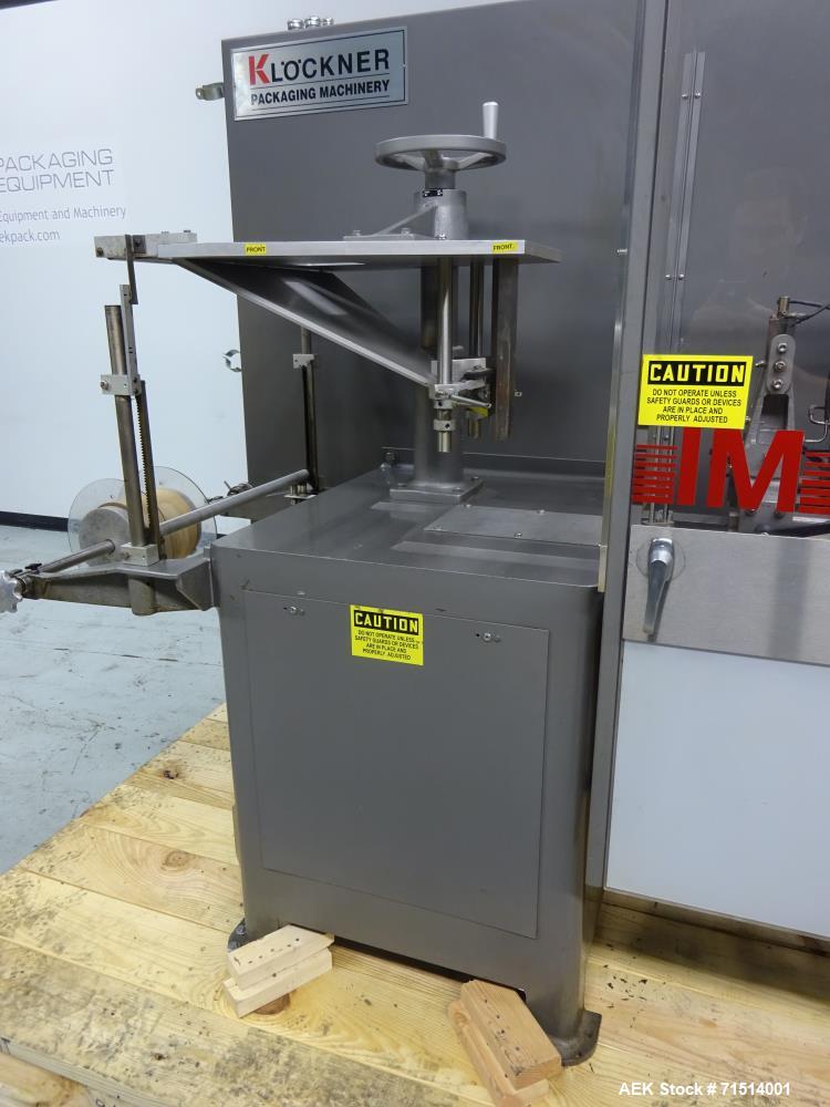 Used Bartelt (Klockner) Model IM7-14 Servo Horizontal Form Fill and Seal Machin