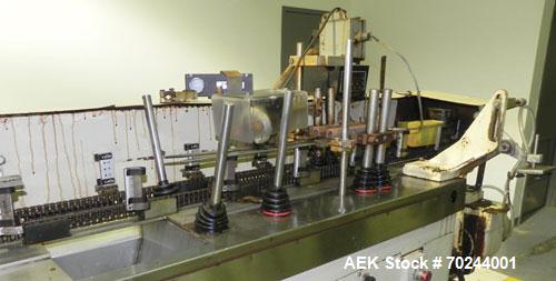 Used Klockner Bartelt IM9-14 Horizontal Form Fill & Seal Pouch Machine. Capable of speeds of up to 70 CPM. Has a 9" centers for a pouch size range: (Length) 3" - 7-3/4" (Height) 3" - 9-1/2". Has dual...