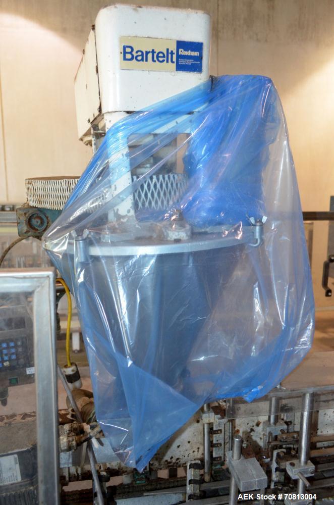Used Klockner Bartelt IM9-14 Horizontal Form Fill & Seal Pouch Machine. Capable of speeds of up to 70 CPM. Has a 9" centers for a pouch size range: (Length) 3" - 7-3/4" (Height) 3" - 9-1/2. Has singl...