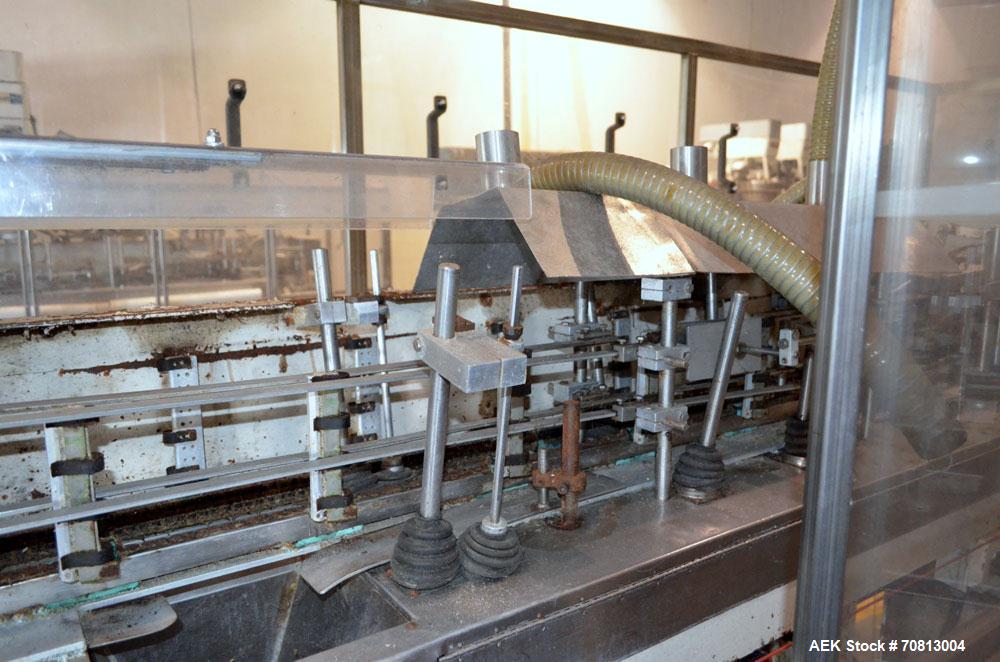 Used Klockner Bartelt IM9-14 Horizontal Form Fill & Seal Pouch Machine. Capable of speeds of up to 70 CPM. Has a 9" centers for a pouch size range: (Length) 3" - 7-3/4" (Height) 3" - 9-1/2. Has singl...