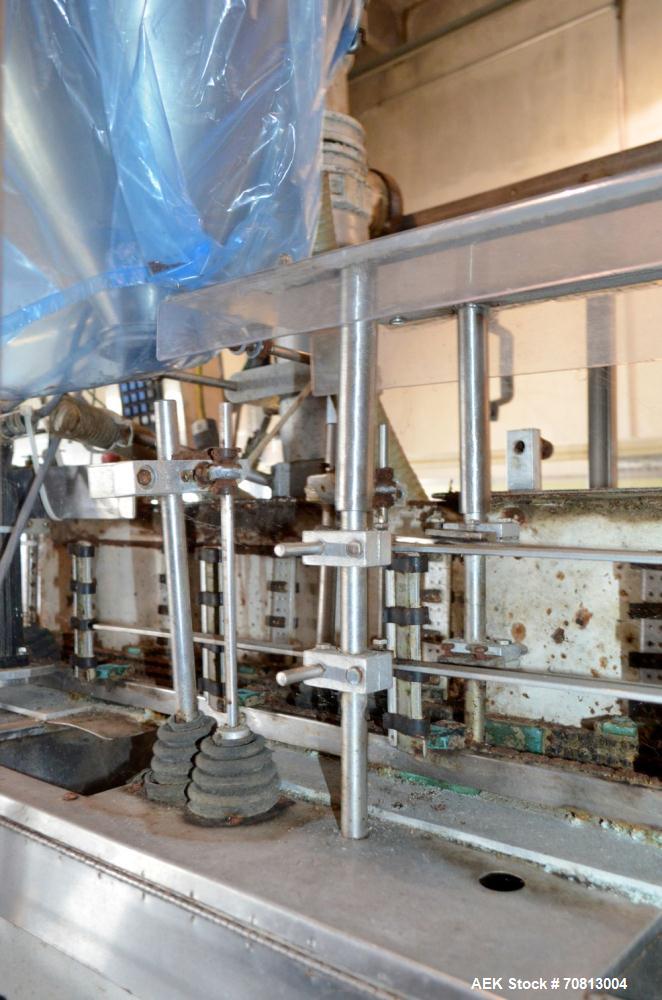 Used Klockner Bartelt IM9-14 Horizontal Form Fill & Seal Pouch Machine. Capable of speeds of up to 70 CPM. Has a 9" centers for a pouch size range: (Length) 3" - 7-3/4" (Height) 3" - 9-1/2. Has singl...
