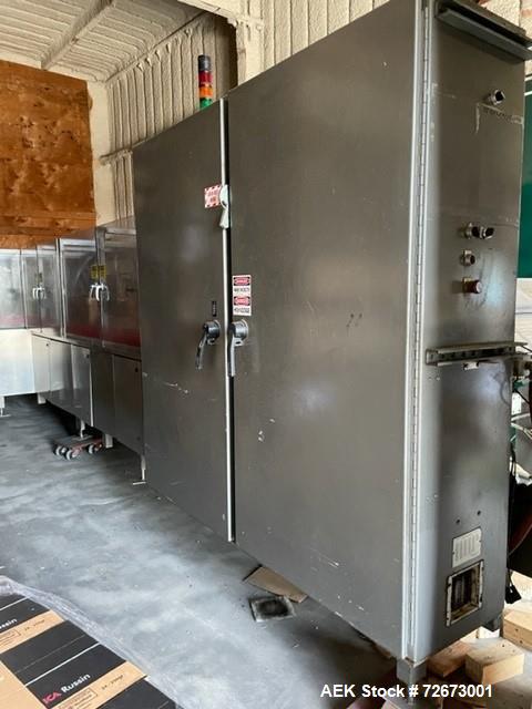 Used Bartelt model RPM1500 Duplex Horizontal Form Fill Seal with Zipper Attachme