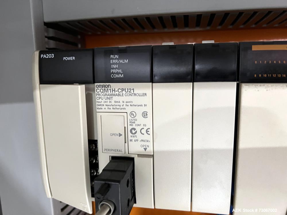Used Bossar Form & Fill Horizontal Pouch Filler, Model B-1400/PH/D. Capable of speeds up to 110. Size range 50mm to 140mm wide x 50mm to 210mm height. Maximum fill volume 400cc. Setup for 4 sided sea...