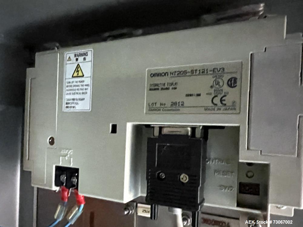 Used Bossar Form & Fill Horizontal Pouch Filler, Model B-1400/PH/D. Capable of speeds up to 110. Size range 50mm to 140mm wide x 50mm to 210mm height. Maximum fill volume 400cc. Setup for 4 sided sea...
