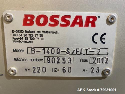 Bossar Model B-1400-S/FLT-2 Horizontal Form Fill Seal