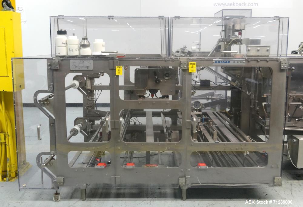 Used Bossar Model B-3700/DXL-ZC Horizontal Form, Fill and Seal Machine