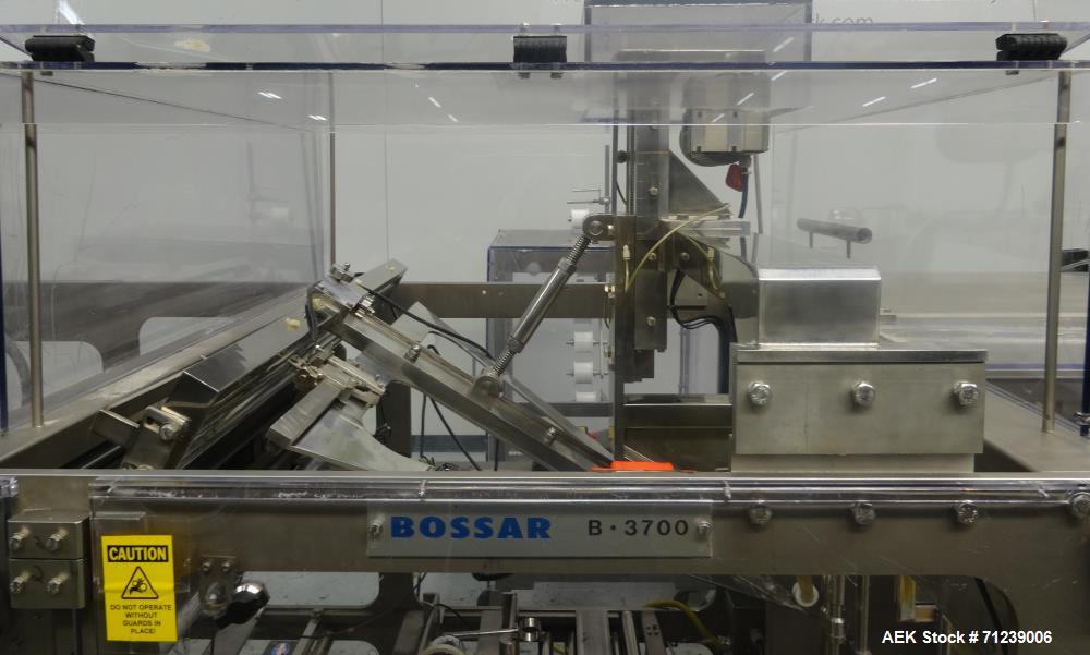 Used Bossar Model B-3700/DXL-ZC Horizontal Form, Fill and Seal Machine