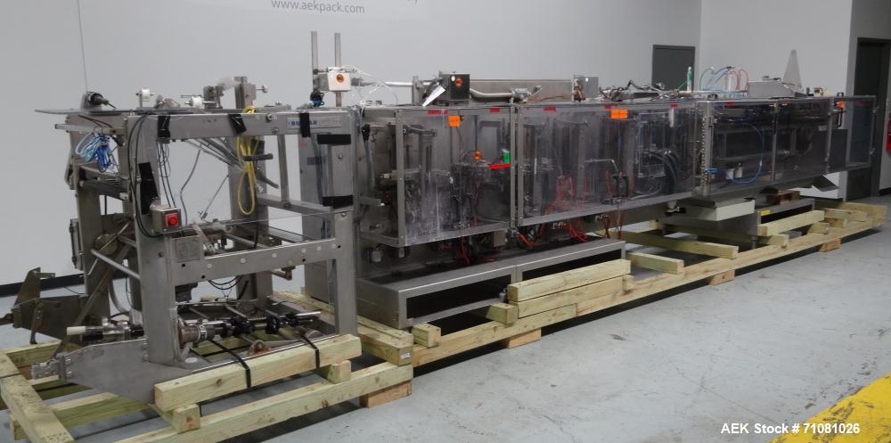 Used Bossar Model B3700D2E Horizontal Pouch Form Fill Seal Machine