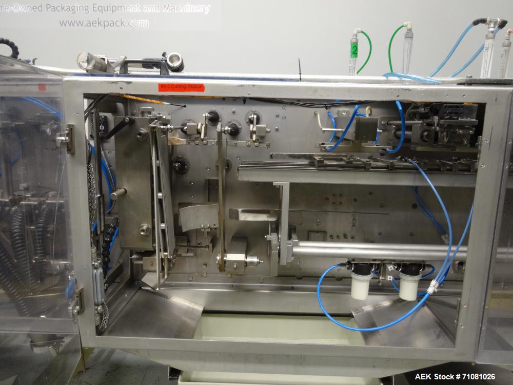 Used Bossar Model B3700D2E Horizontal Pouch Form Fill Seal Machine