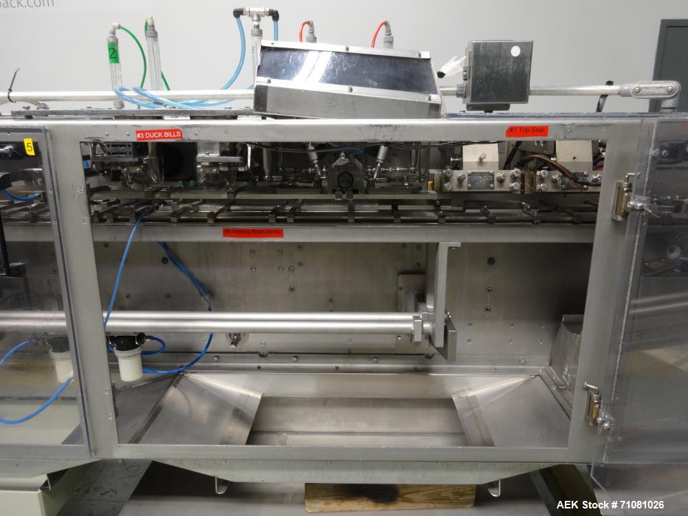 Used Bossar Model B3700D2E Horizontal Pouch Form Fill Seal Machine