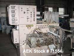 Used Circle Continuous Motion Horizontal Form/Fill/Seal, Model H12X3D. Last used running a 2" x 2" swab pad pouch. Will run up to 12" web width. Has swab pad dispenser, (6) FUS 3 pumps, registration ...