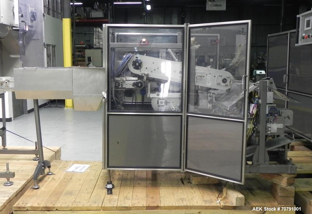 Used Cloud Packaging Systems Pouch Form Fill Seal, model ServOriginal High Speed Pouch Machine (sn 3289). Machine rated for speeds up to 2200 pouches per minute, set up on 2-1/2" centers. Line has Ke...