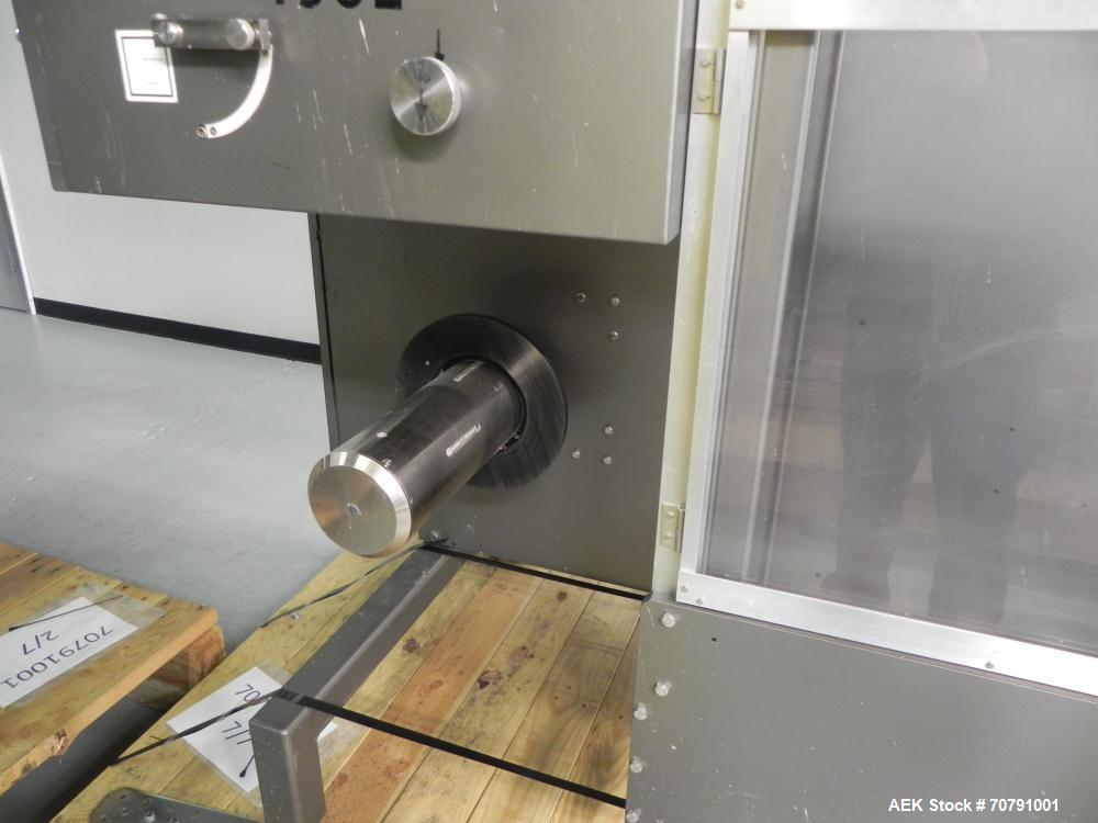 Used Cloud Packaging Systems Pouch Form Fill Seal, model ServOriginal High Speed Pouch Machine (sn 3289). Machine rated for speeds up to 2200 pouches per minute, set up on 2-1/2" centers. Line has Ke...