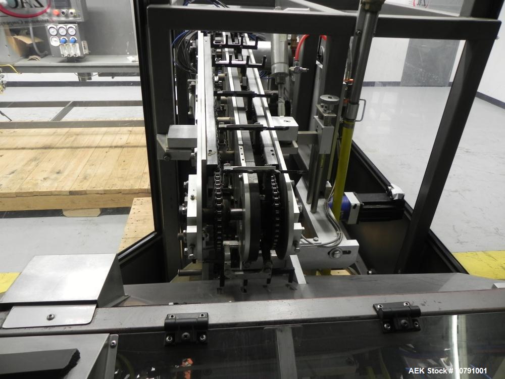 Used Cloud Packaging Systems Pouch Form Fill Seal, model ServOriginal High Speed Pouch Machine (sn 3289). Machine rated for speeds up to 2200 pouches per minute, set up on 2-1/2" centers. Line has Ke...