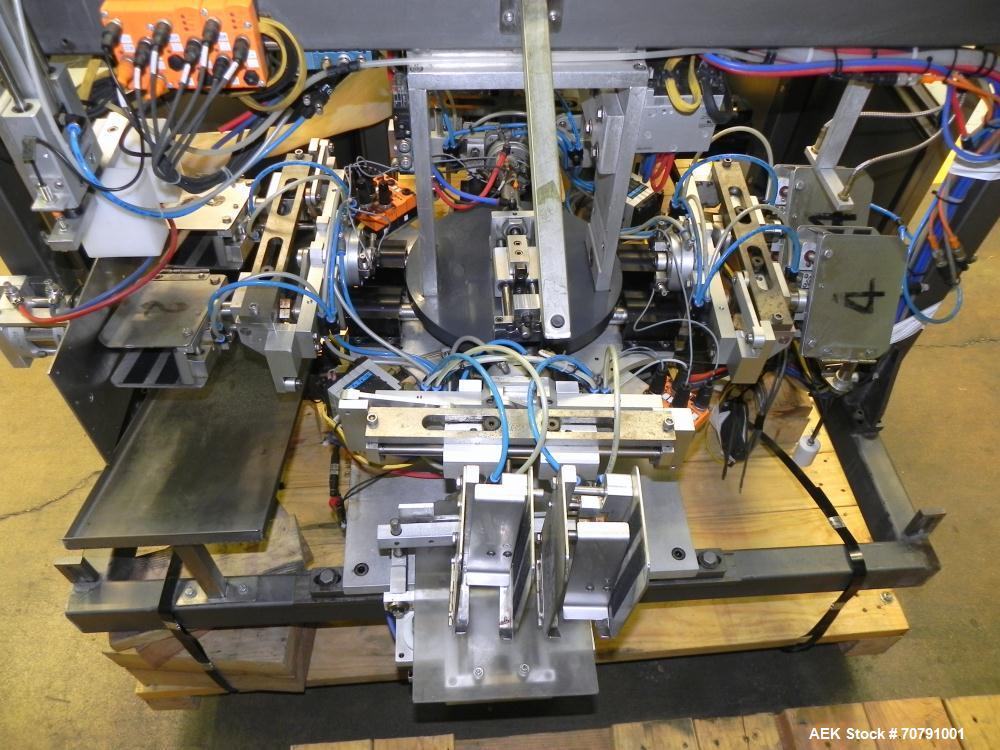 Used Cloud Packaging Systems Pouch Form Fill Seal, model ServOriginal High Speed Pouch Machine (sn 3289). Machine rated for speeds up to 2200 pouches per minute, set up on 2-1/2" centers. Line has Ke...