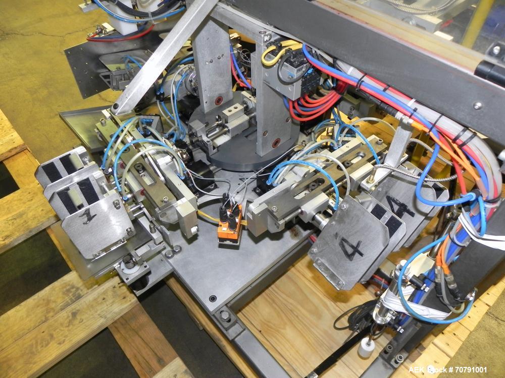Used Cloud Packaging Systems Pouch Form Fill Seal, model ServOriginal High Speed Pouch Machine (sn 3289). Machine rated for speeds up to 2200 pouches per minute, set up on 2-1/2" centers. Line has Ke...