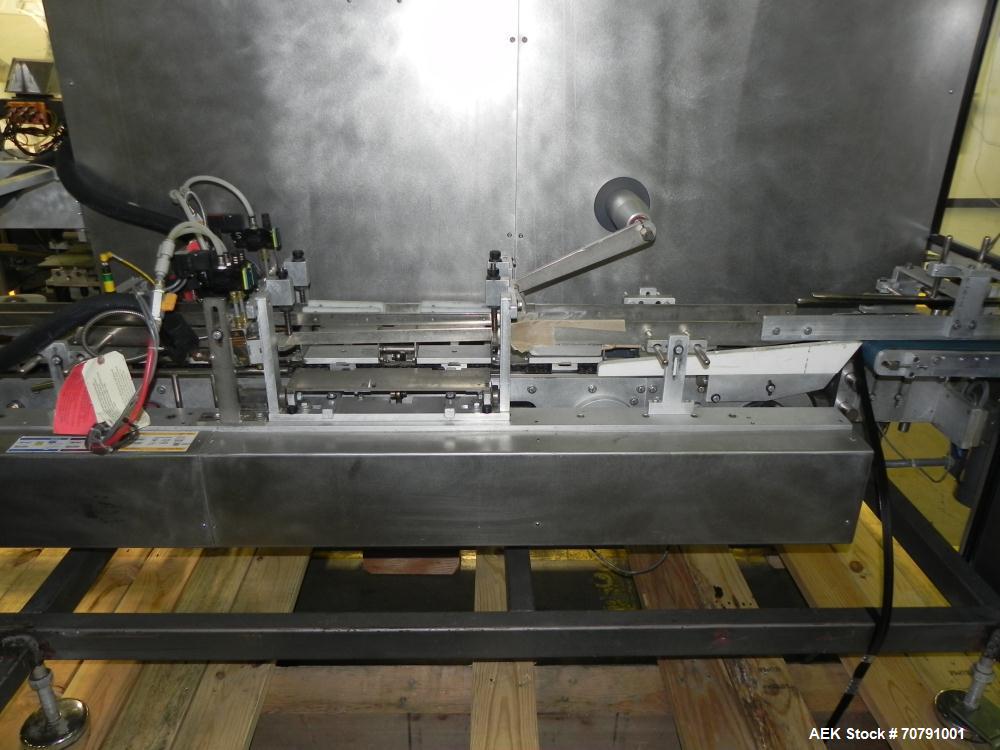 Used Cloud Packaging Systems Pouch Form Fill Seal, model ServOriginal High Speed Pouch Machine (sn 3289). Machine rated for speeds up to 2200 pouches per minute, set up on 2-1/2" centers. Line has Ke...