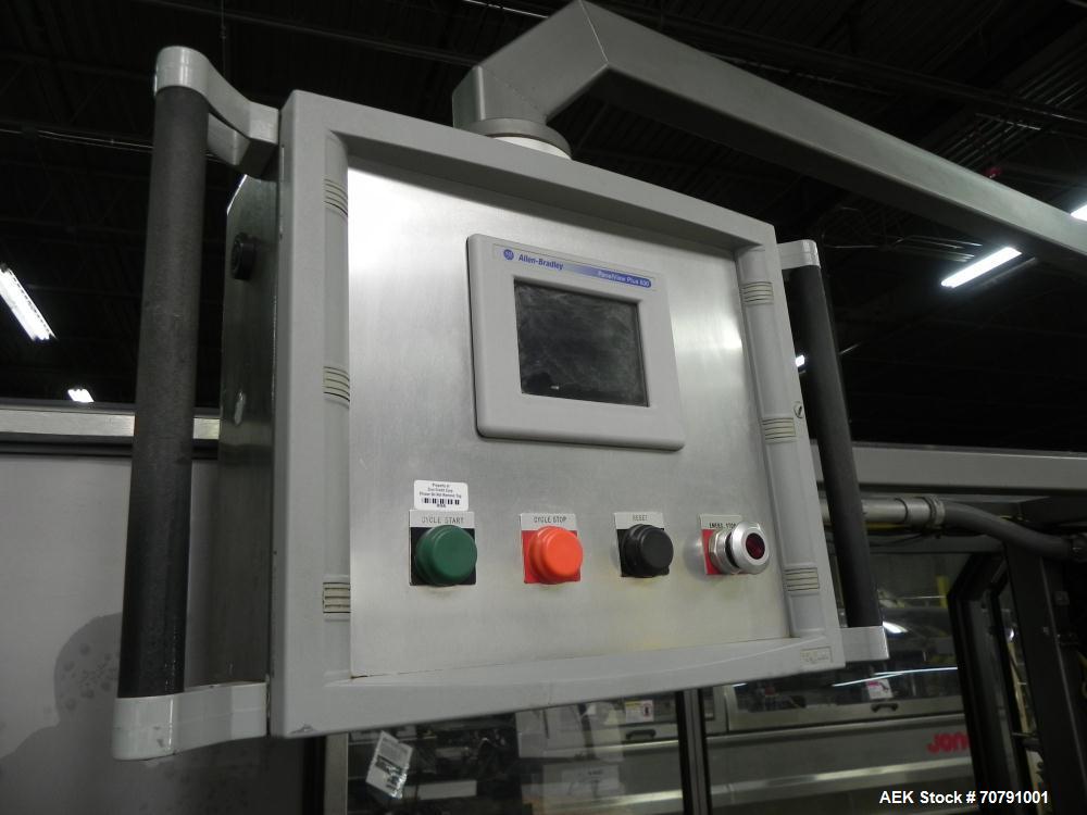 Used Cloud Packaging Systems Pouch Form Fill Seal, model ServOriginal High Speed Pouch Machine (sn 3289). Machine rated for speeds up to 2200 pouches per minute, set up on 2-1/2" centers. Line has Ke...