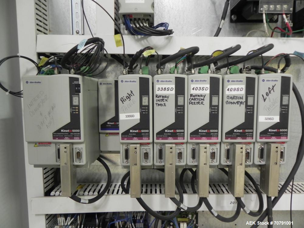 Used Cloud Packaging Systems Pouch Form Fill Seal, model ServOriginal High Speed Pouch Machine (sn 3289). Machine rated for speeds up to 2200 pouches per minute, set up on 2-1/2" centers. Line has Ke...