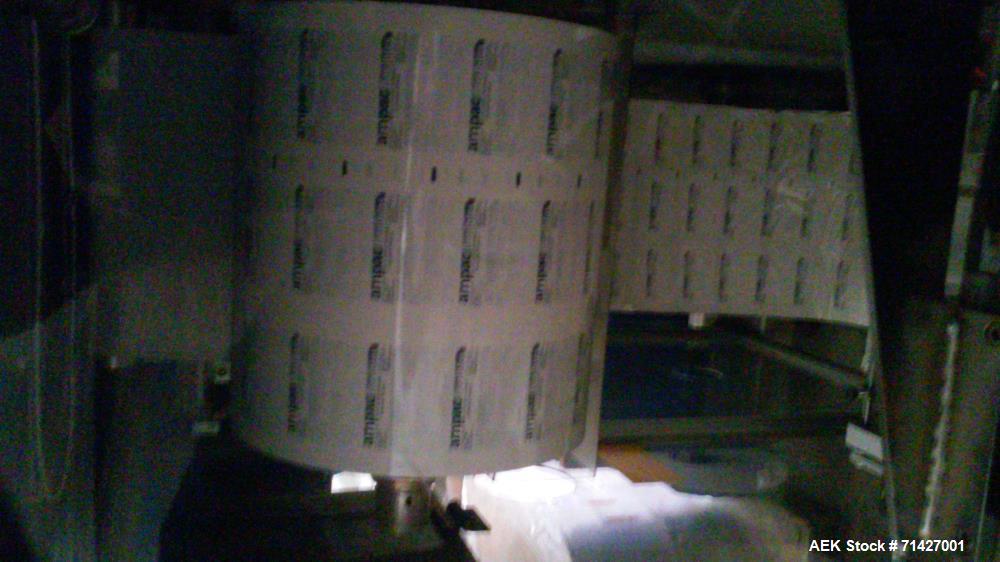 Used - Easysnap Packaging Machine, Model BB3. Monodose sachet machine can handle liquid or semi-dense products. Speed up to 120 Easysnap per minute. Max consumption 12 Kw/H. Air consumption 250/400 N...