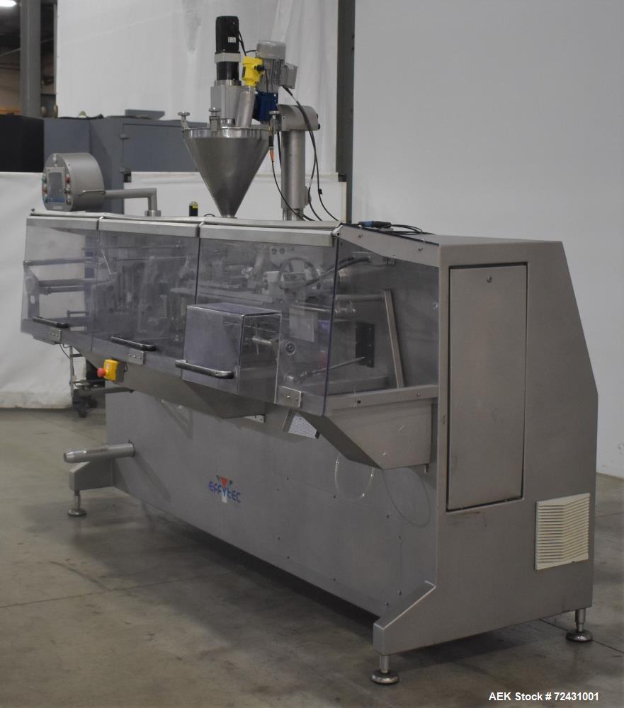 Used Effytec HB-142 Simplex Horizontal Pouch Machine – Servo Auger Filler, 110 CPM