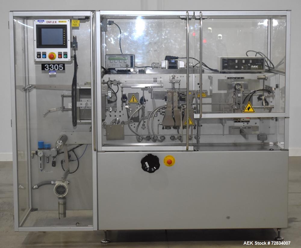 Enflex Model F11DX Duplex Horizontal Form and Fill Seal Machine for liquid Produ