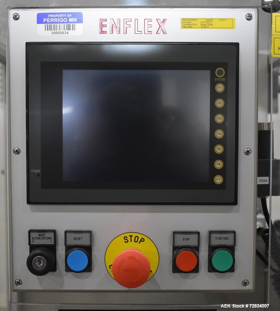 Enflex Model F11DX Duplex Horizontal Form and Fill Seal Machine for liquid Produ