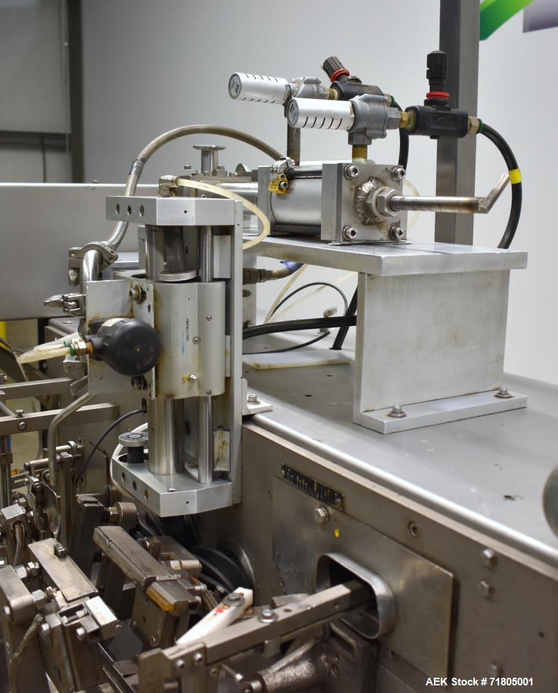 Used Enflex Model F11T Horizontal Form Fill Seal Pouch Machine with Liquid Fill